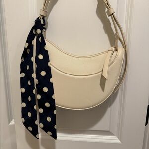 Polka dot scarf / headband / Bow / Twilly